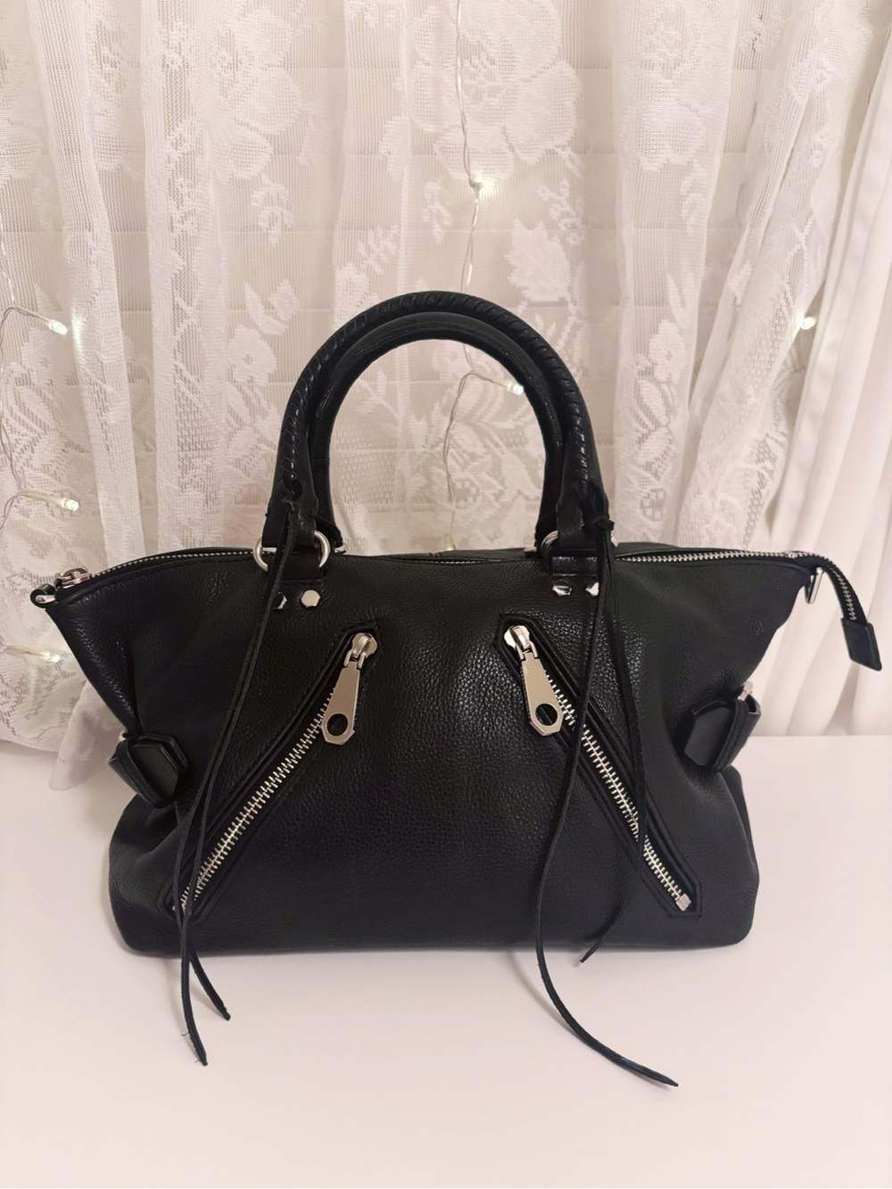 Rebecca Minkoff Moto Satchel - Black